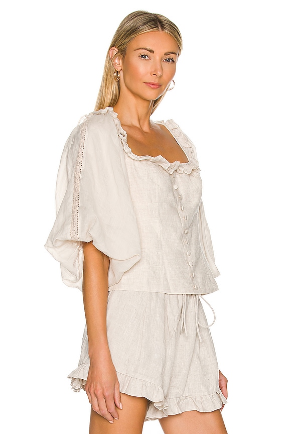 view 2 of 4 Zoe Bodice Top in Flax