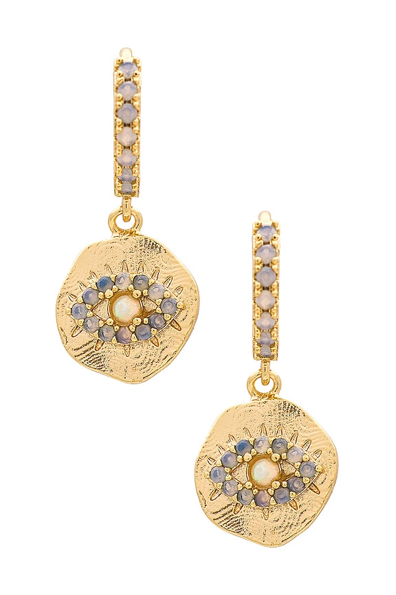 view 2 of 3 Daydreamer Huggie in Gold & Clear