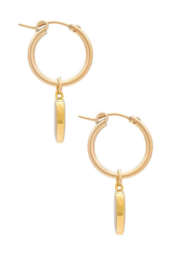 view 2 of 3 Heart Of Gold Huggies in Gold