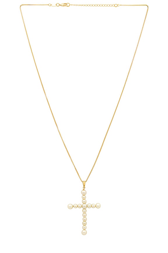 view 1 of 2 COLLIER AVEC PERLES VIVIAN in Gold