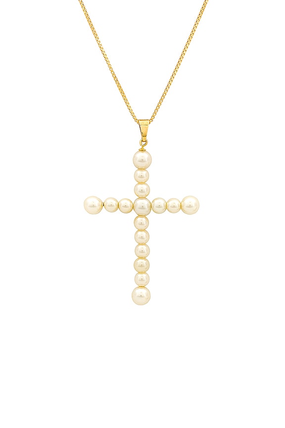 view 2 of 2 COLLIER AVEC PERLES VIVIAN in Gold