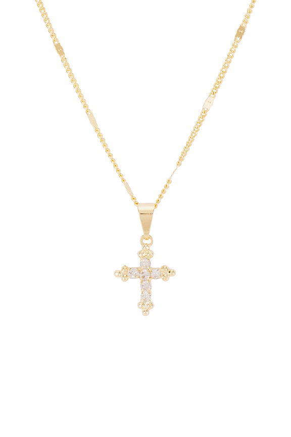 view 2 of 2 Bali Cross Necklace in Gold