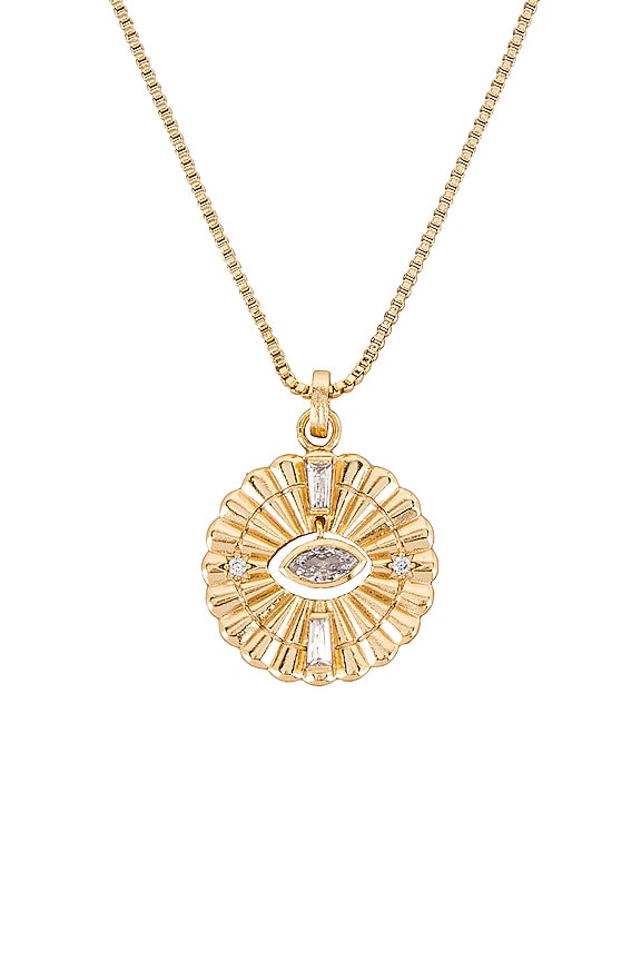 view 2 of 2 Eye Necklace in Gold