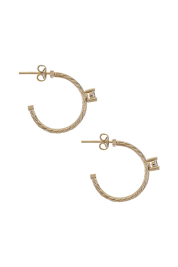 view 2 of 2 Montague Midi Hoop in Gold