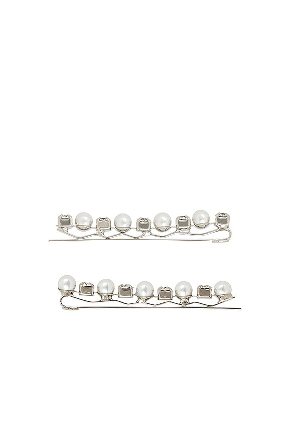 view 2 of 2 Zoe Bobby Pin Set in Crystal