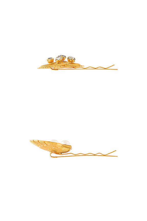 view 2 of 2 CONJUNTO DE HORQUILLAS in Crystal Antique Gold