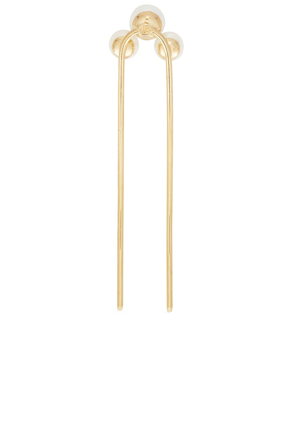 view 2 of 3 HORQUILLA PELO GRETEL in Gold & Pearl