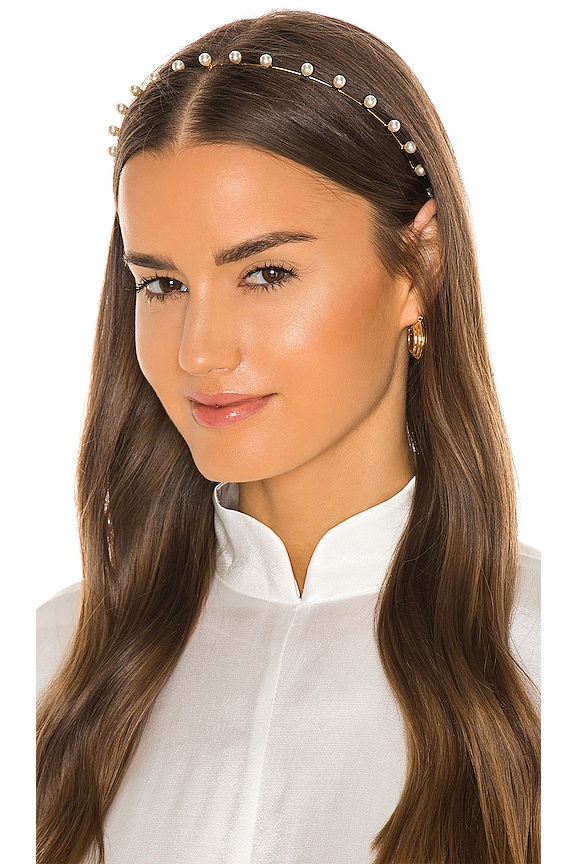 view 1 of 3 Iris Pearl Headband in Pearl