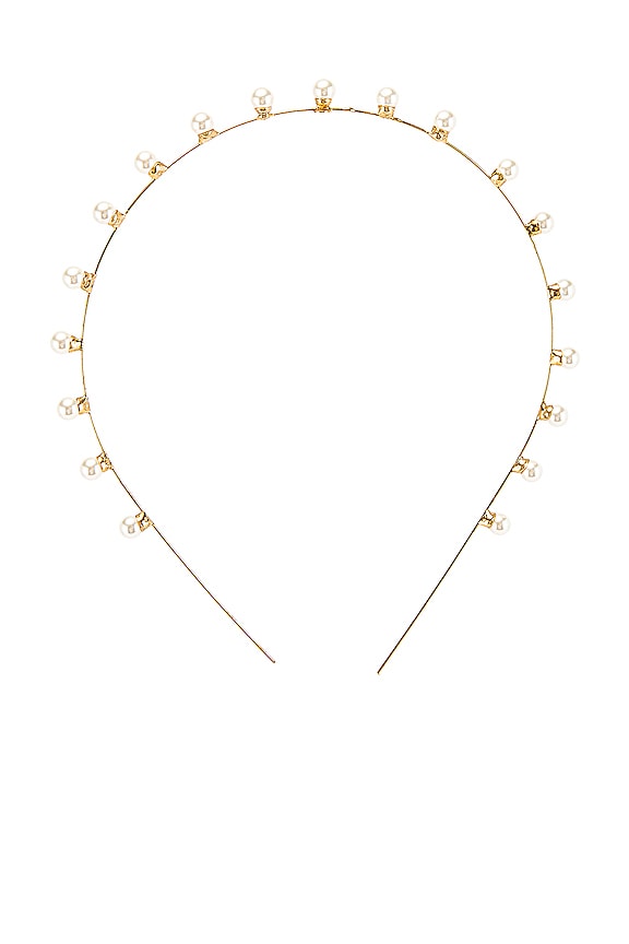 view 2 of 3 Iris Pearl Headband in Pearl