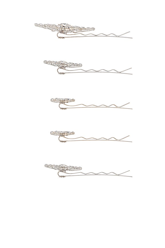 view 2 of 2 Vespera Bobby Pin Set in Crystal