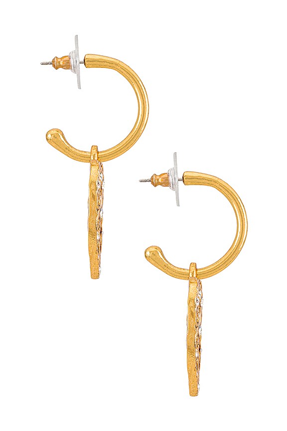 view 2 of 3 EDEN 후프 이어링 in Gold