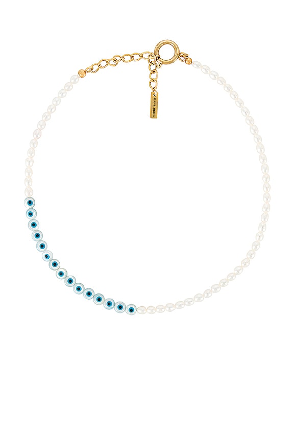 Jennifer Behr Evil Eye Necklace in Pearl | REVOLVE