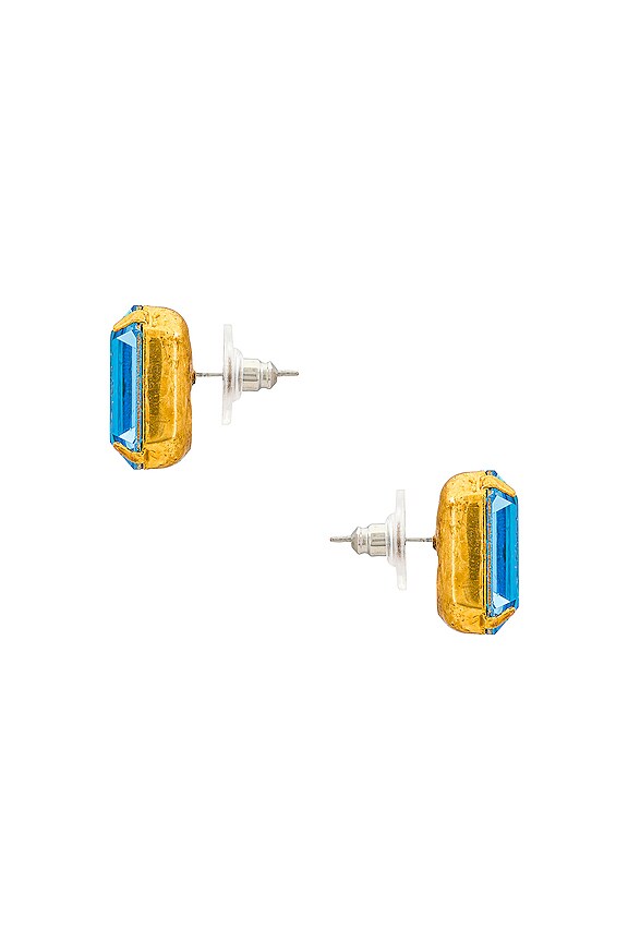 view 2 of 2 PENDIENTES SHILOH in Aqua