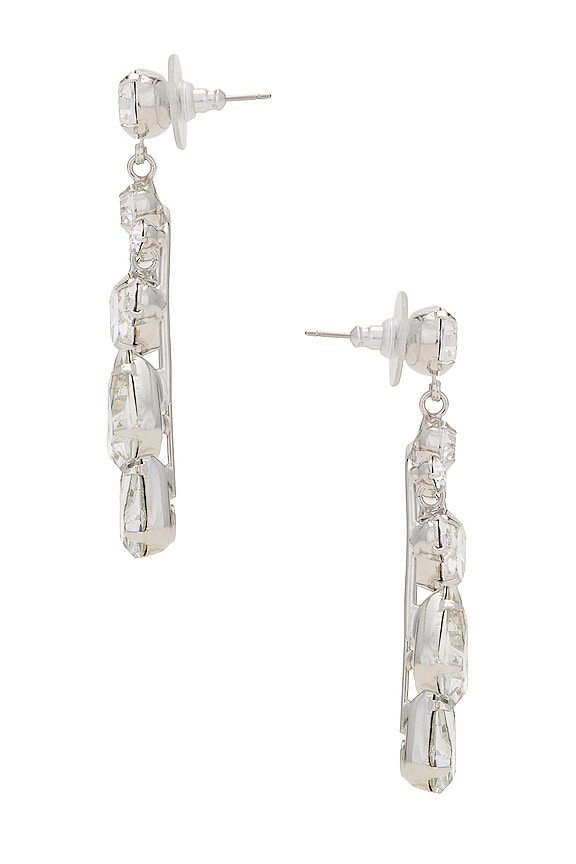 view 2 of 3 STACI 귀걸이 in Crystal