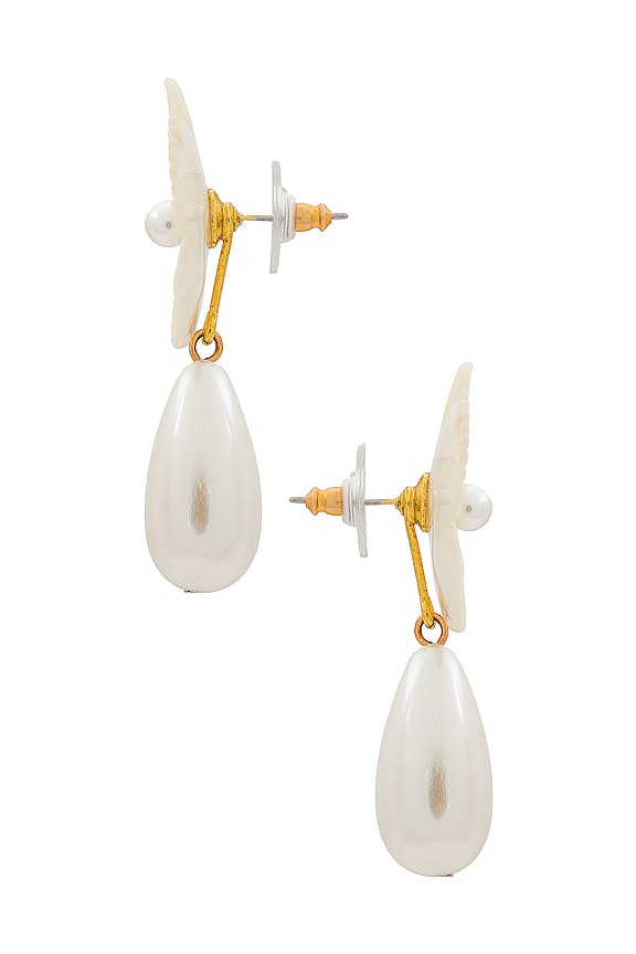 view 2 of 2 Petronella Earring in Mother Of Pearl