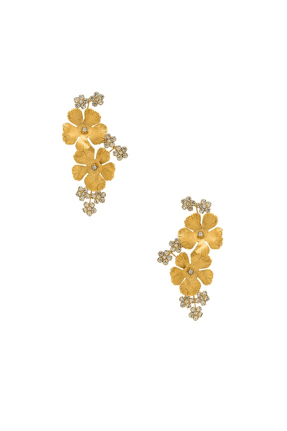 view 2 of 3 BOUCLES D'OREILLES VILMA in Crystal Antique Gold