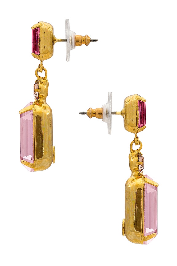 view 2 of 2 PENDIENTES JUSTINE in Rose