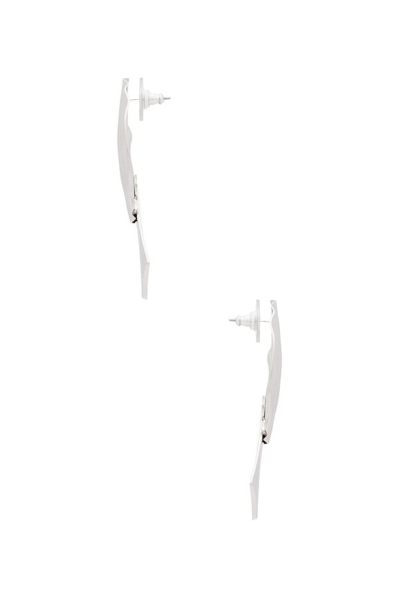 view 2 of 2 PENDIENTES BRUNA in Silver