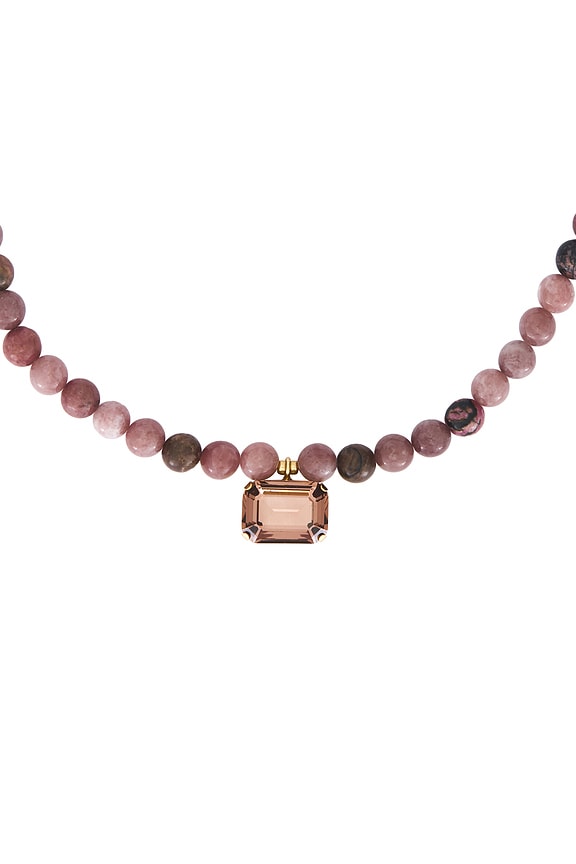 view 2 of 3 Sidonie Necklace in Rhodonite
