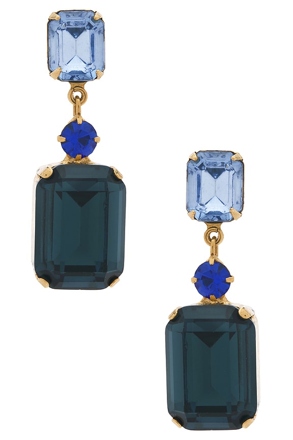 view 2 of 3 Justine Earrings in Sapphire