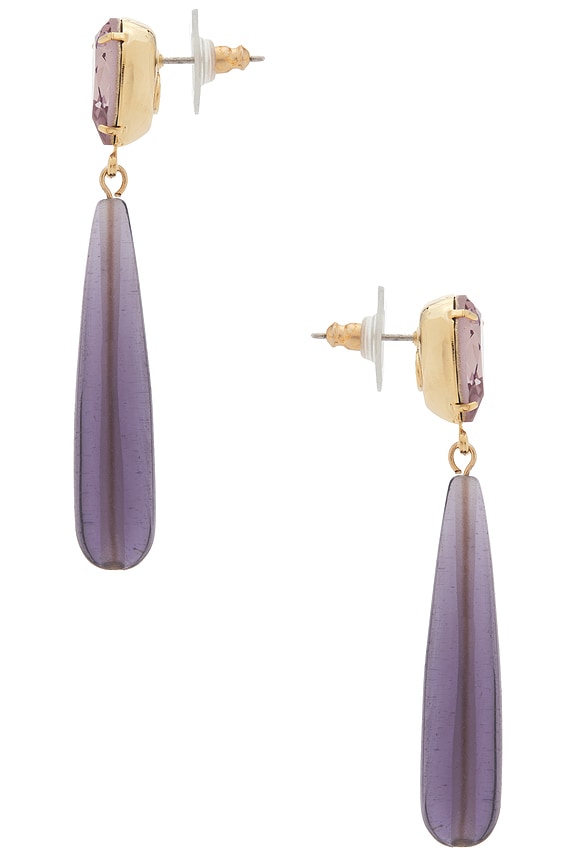 view 2 of 2 BOUCLES D'OREILLES CAROLINE in Amethyst