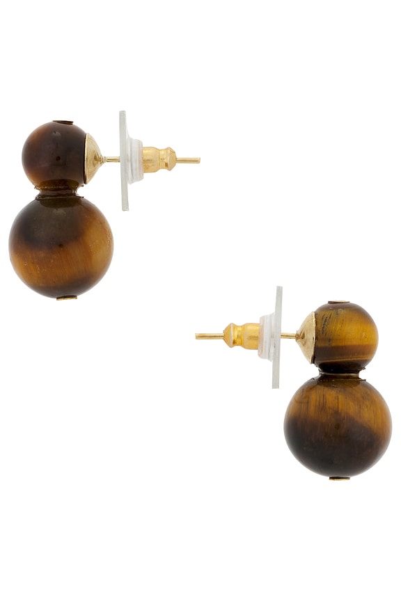 view 2 of 2 Cara Earrings in Tiger's Eye