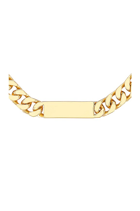 view 2 of 2 Name Plate Choker in Gold