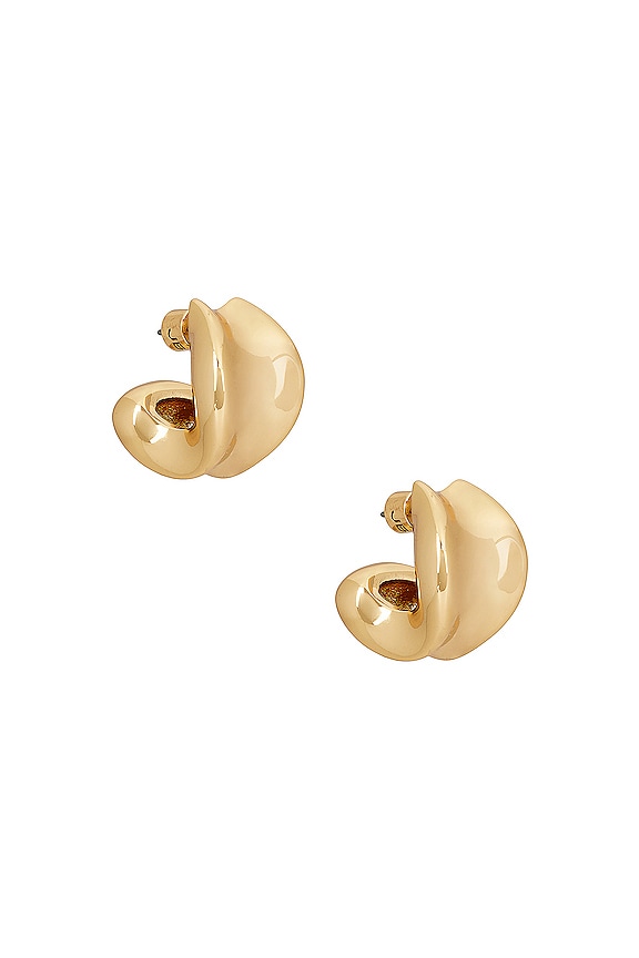 Jenny Bird Chunky Doune Hoop Earrings in Gold | REVOLVE