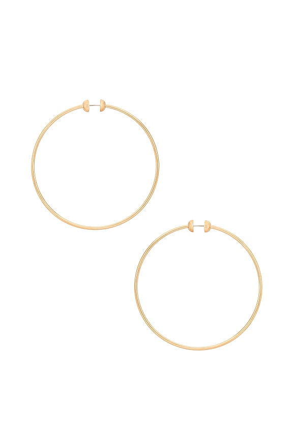 view 2 of 2 PENDIENTES ARO GRANDE ICON in Gold