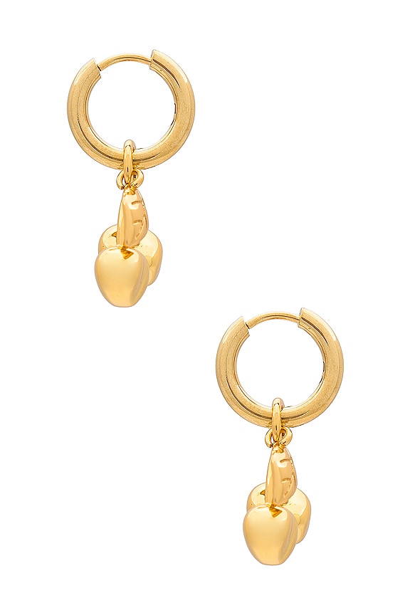 view 2 of 3 Cherry Huggies in Gold