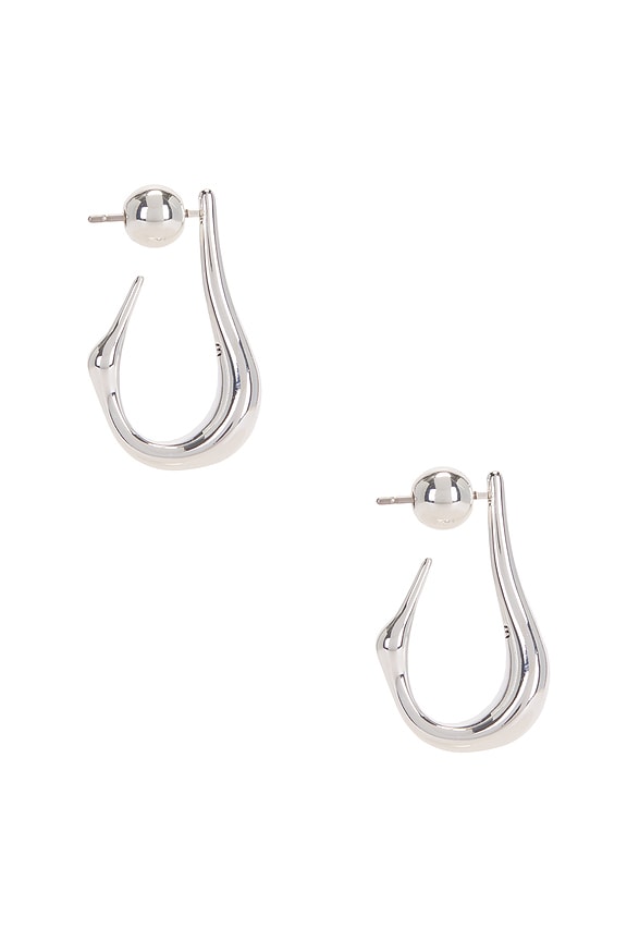 view 2 of 3 Colette Hoops Small in Silver