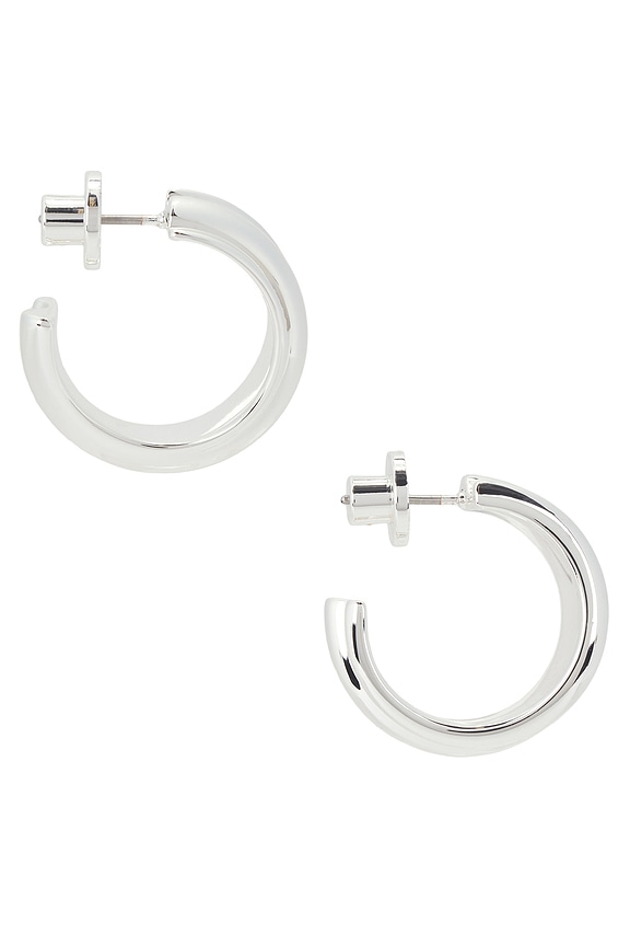 view 2 of 3 Lennon Hoops in Silver