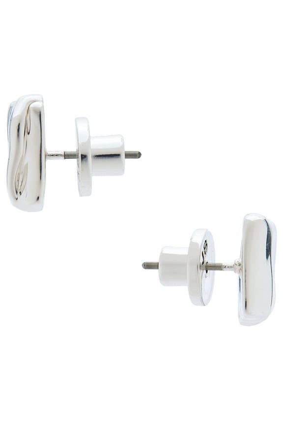 view 2 of 2 PENDIENTES DE TACHUELA SUNDRA in Silver