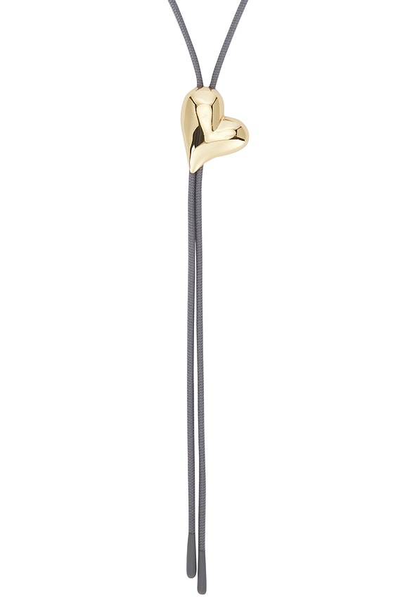 view 2 of 3 Art Heart Bolo Tie Necklace in Gold