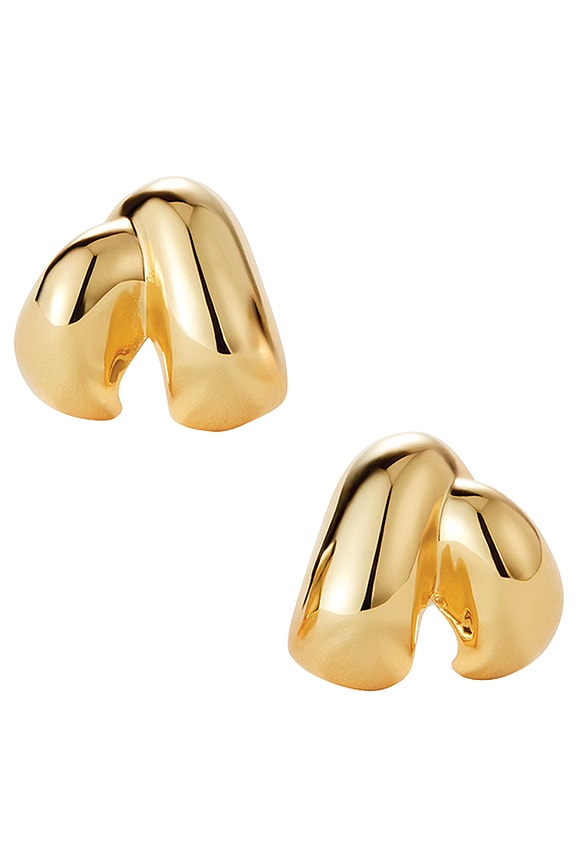 view 1 of 4 Beatrix Earrings in High Polish Gold