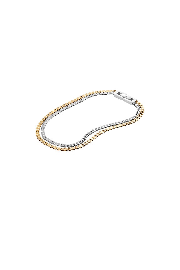 view 1 of 2 BRACELET DOUBLE AMALFI in Two Tone