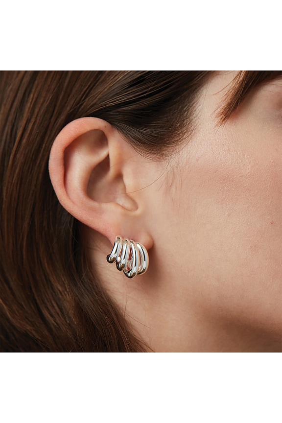 view 2 of 3 BOUCLES D'OREILLES MONROE in Silver