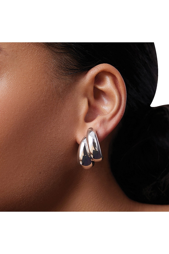 view 2 of 2 PENDIENTES DE ARO ORLA in Silver
