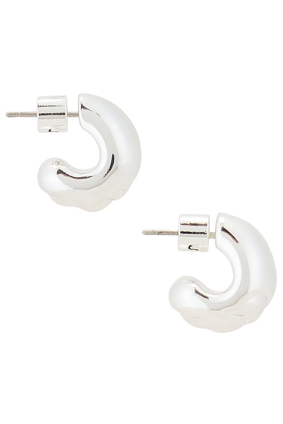 view 2 of 3 PENDIENTES DE ARO NELLE in Silver