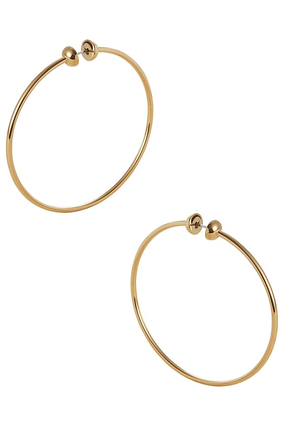 view 1 of 2 PENDIENTES DE ARO ICON in Gold