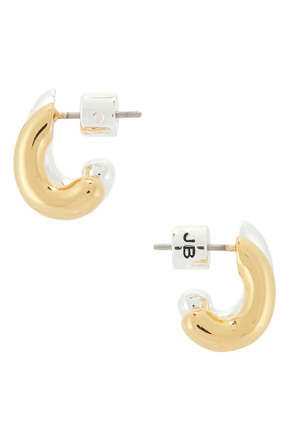 view 2 of 2 BOUCLES D'OREILLES MINI FLORENCE in Two Tone