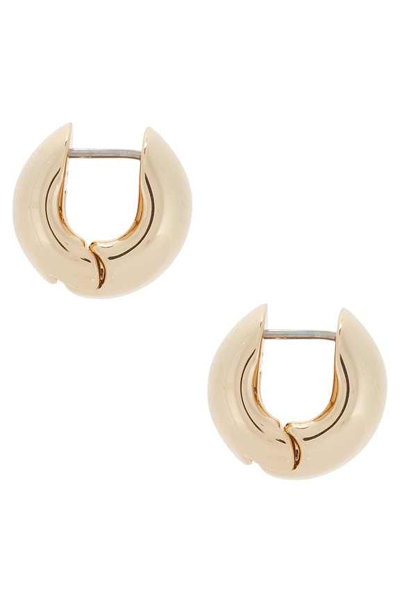 view 2 of 3 Mini Gemma Hoops in Gold