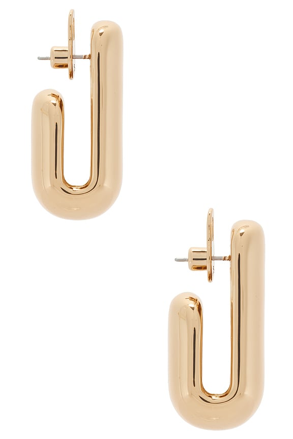 view 2 of 3 Large Leon Earrings in Gold