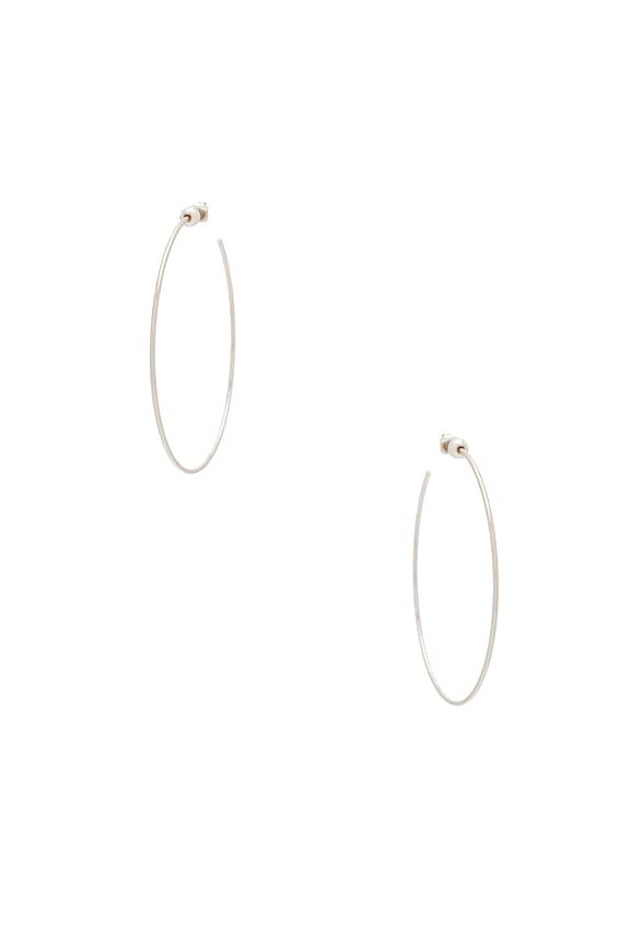 view 2 of 2 BRINCOS DE ARGOLA M ICON in Silver