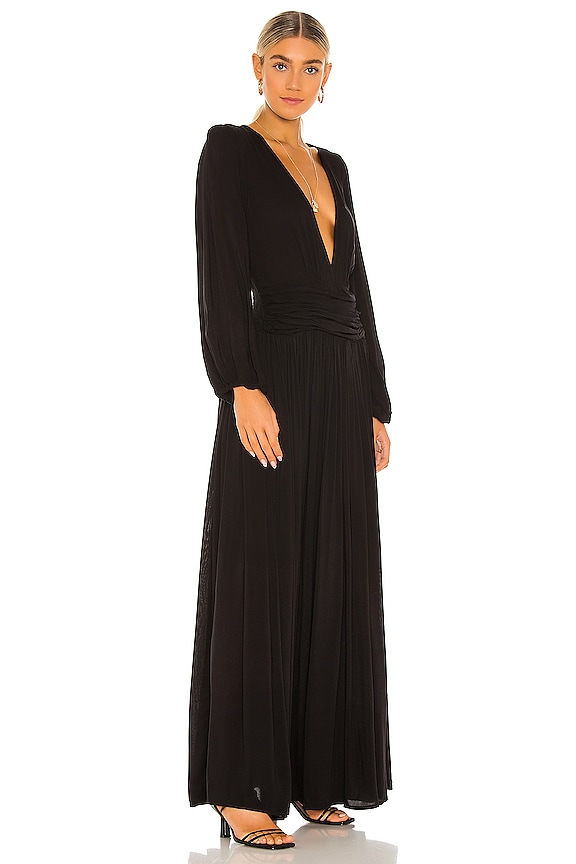 view 2 of 3 Rayon Lapis Maxi Dress in Black