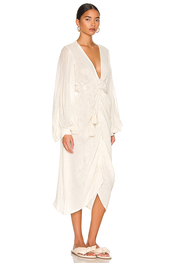 view 2 of 3 La Perouse Dress in Natural Gauze