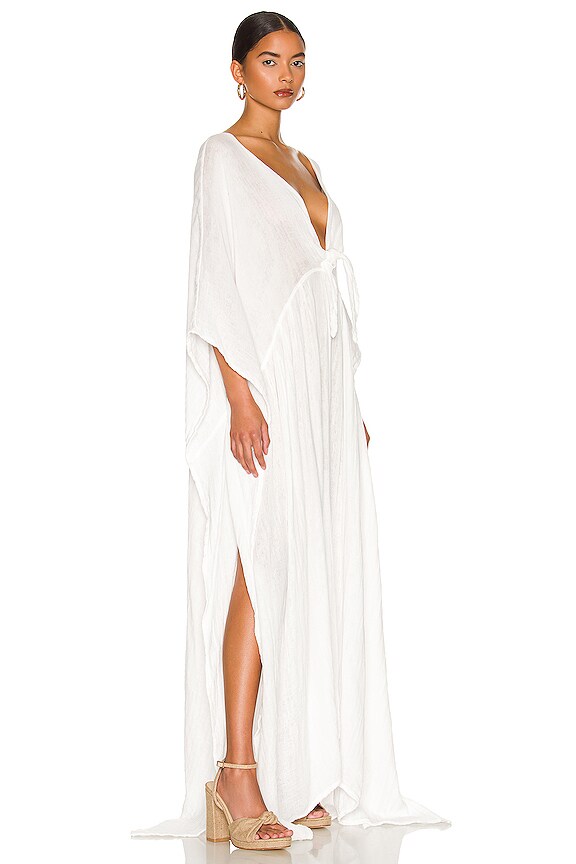 view 2 of 3 Sorrento Kaftan in White Gauze