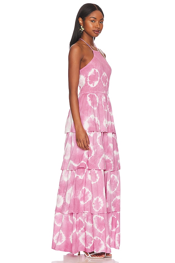 view 2 of 3 Chantria Maxi Dress in Dried Roses Spiral Tie-dye
