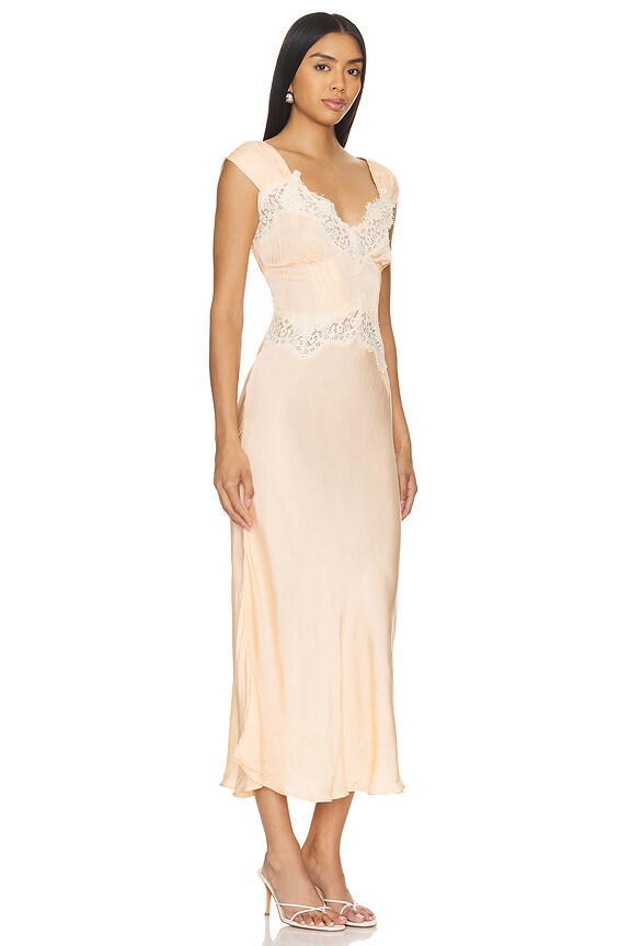 view 2 of 3 ROBE CARACO NINA in Peach