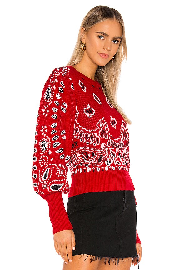 view 2 of 4 Bandana Pullover in Red